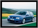 Niebieski, Volkswagen Golf 4, R32